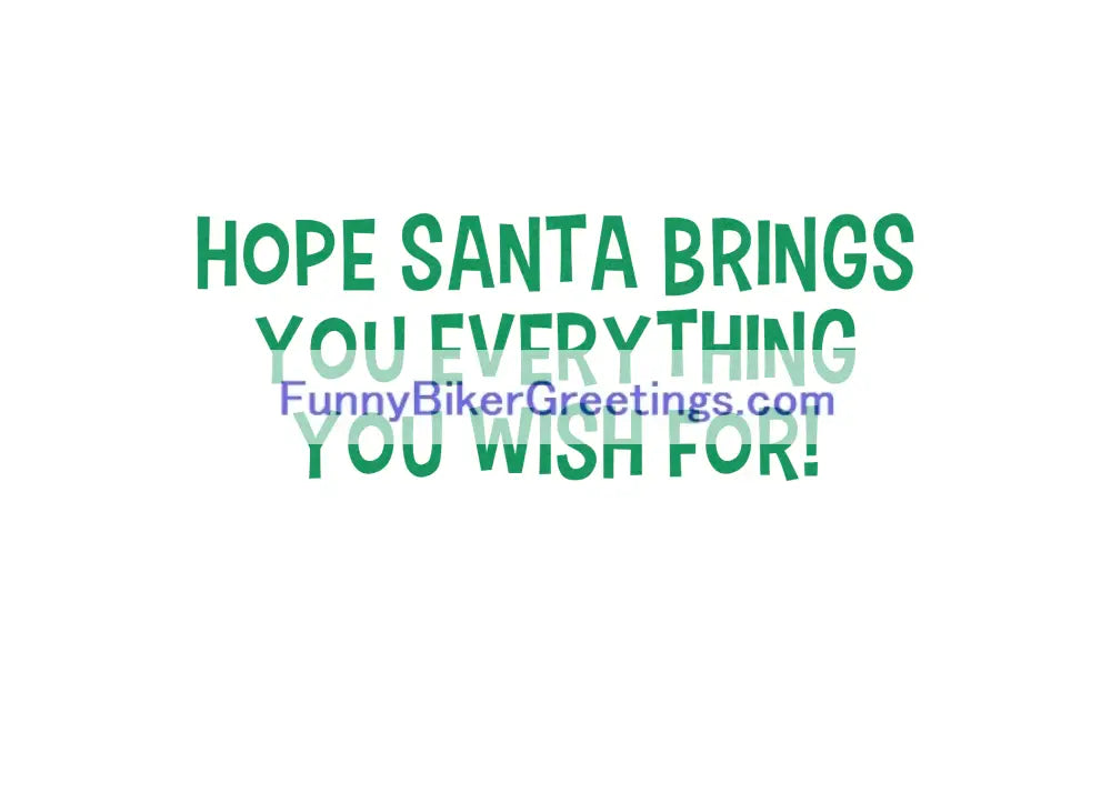 Merry Christmas! Greeting Card