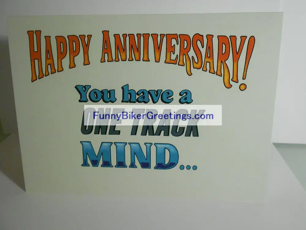 Wish Your Favorite Biker A Happy Anniversary! Greeting Card