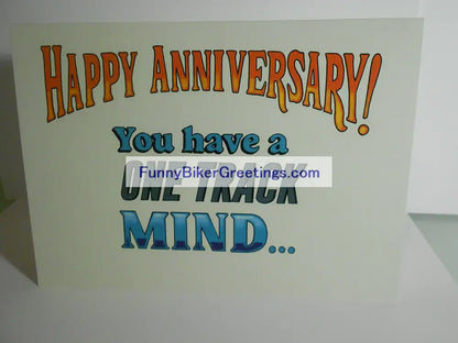 Wish Your Favorite Biker A Happy Anniversary! Greeting Card