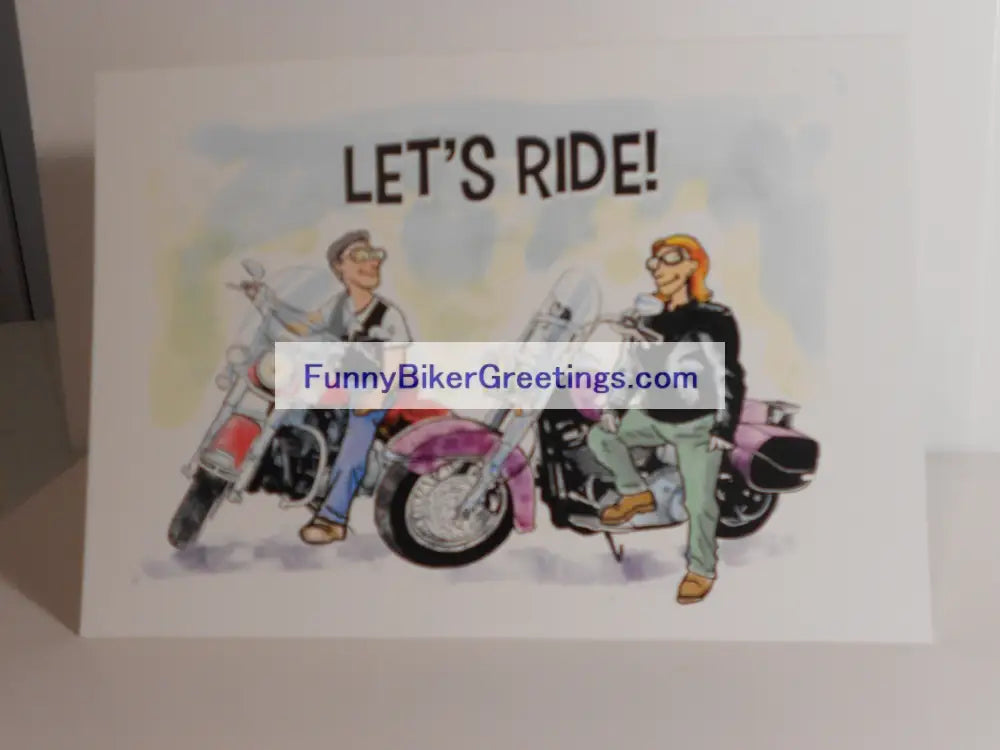 Wish Your Favorite Biker A Happy Anniversary! Greeting Card
