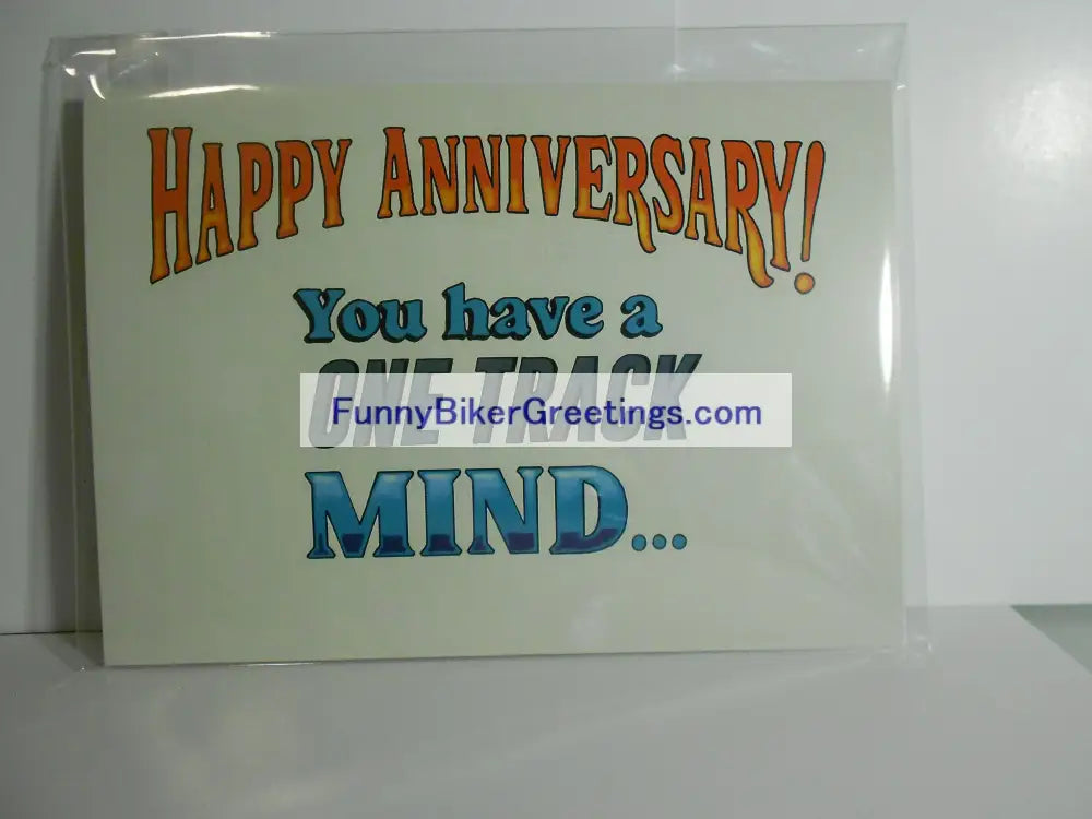 Wish Your Favorite Biker A Happy Anniversary! Greeting Card