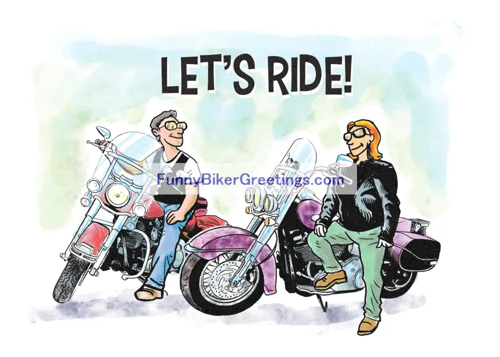 Wish Your Favorite Biker A Happy Anniversary! Greeting Card
