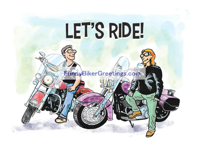 Wish Your Favorite Biker A Happy Anniversary! Greeting Card