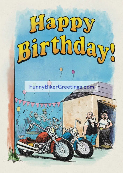 Wish Your Favorite Biker A Happy Birthday! Greeting Card